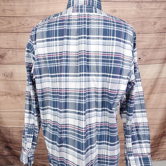 Brooks Brothers Shirt Mens XL Plaid Regent Non Iron Supima Cotton Button Down - Picture 4 of 7